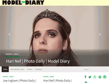 Tablet Screenshot of model-diary.com